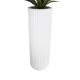 GloboStar® Artificial Garden MARSALA 20735 Επιδαπέδιο Πολυεστερικό Τσιμεντένιο Κασπώ Γλάστρα - Flower Pot Λευκό Φ41 x Υ120cm GloboStar® Artificial Garden MARSALA 20735 Επιδαπέδιο Πολυεστερικό Τσιμεντένιο Κασπώ Γλάστρα - Flower Pot Λευκό Φ41 x Υ120cm