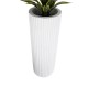 GloboStar® Artificial Garden MARSALA 20735 Επιδαπέδιο Πολυεστερικό Τσιμεντένιο Κασπώ Γλάστρα - Flower Pot Λευκό Φ41 x Υ120cm GloboStar® Artificial Garden MARSALA 20735 Επιδαπέδιο Πολυεστερικό Τσιμεντένιο Κασπώ Γλάστρα - Flower Pot Λευκό Φ41 x Υ120cm