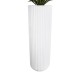 GloboStar® Artificial Garden MARSALA 20735 Επιδαπέδιο Πολυεστερικό Τσιμεντένιο Κασπώ Γλάστρα - Flower Pot Λευκό Φ41 x Υ120cm GloboStar® Artificial Garden MARSALA 20735 Επιδαπέδιο Πολυεστερικό Τσιμεντένιο Κασπώ Γλάστρα - Flower Pot Λευκό Φ41 x Υ120cm