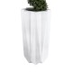 GloboStar® Artificial Garden PADOVA 20739 Επιδαπέδιο Πολυεστερικό Τσιμεντένιο Κασπώ Γλάστρα - Flower Pot Λευκό Φ48 x Υ100cm GloboStar® Artificial Garden PADOVA 20739 Επιδαπέδιο Πολυεστερικό Τσιμεντένιο Κασπώ Γλάστρα - Flower Pot Λευκό Φ48 x Υ100cm