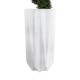 GloboStar® Artificial Garden PADOVA 20739 Επιδαπέδιο Πολυεστερικό Τσιμεντένιο Κασπώ Γλάστρα - Flower Pot Λευκό Φ48 x Υ100cm GloboStar® Artificial Garden PADOVA 20739 Επιδαπέδιο Πολυεστερικό Τσιμεντένιο Κασπώ Γλάστρα - Flower Pot Λευκό Φ48 x Υ100cm