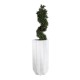GloboStar® Artificial Garden PADOVA 20739 Επιδαπέδιο Πολυεστερικό Τσιμεντένιο Κασπώ Γλάστρα - Flower Pot Λευκό Φ48 x Υ100cm GloboStar® Artificial Garden PADOVA 20739 Επιδαπέδιο Πολυεστερικό Τσιμεντένιο Κασπώ Γλάστρα - Flower Pot Λευκό Φ48 x Υ100cm