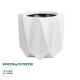 GloboStar® Artificial Garden PADOVA 20741 Επιδαπέδιο Πολυεστερικό Τσιμεντένιο Κασπώ Γλάστρα - Flower Pot Λευκό Φ51 x Υ46cm GloboStar® Artificial Garden PADOVA 20741 Επιδαπέδιο Πολυεστερικό Τσιμεντένιο Κασπώ Γλάστρα - Flower Pot Λευκό Φ51 x Υ46cm