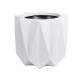 GloboStar® Artificial Garden PADOVA 20741 Επιδαπέδιο Πολυεστερικό Τσιμεντένιο Κασπώ Γλάστρα - Flower Pot Λευκό Φ51 x Υ46cm GloboStar® Artificial Garden PADOVA 20741 Επιδαπέδιο Πολυεστερικό Τσιμεντένιο Κασπώ Γλάστρα - Flower Pot Λευκό Φ51 x Υ46cm