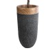 GloboStar® Artificial Garden BELLAGIO 20745 Επιδαπέδιο Πολυεστερικό Τσιμεντένιο Κασπώ Γλάστρα - Flower Pot Μαύρο με Καφέ Φ42 x Υ91cm GloboStar® Artificial Garden BELLAGIO 20745 Επιδαπέδιο Πολυεστερικό Τσιμεντένιο Κασπώ Γλάστρα - Flower Pot Μαύρο με Καφέ Φ42 x Υ91cm