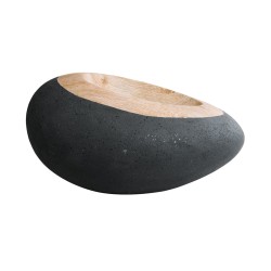 GloboStar® Artificial Garden RAVELLO 20746 Επιδαπέδιο Πολυεστερικό Τσιμεντένιο Κασπώ Γλάστρα - Flower Pot Μαύρο με Καφέ Μ82 x Π62 x Υ45cm GloboStar® Artificial Garden RAVELLO 20746 Επιδαπέδιο Πολυεστερικό Τσιμεντένιο Κασπώ Γλάστρα - Flower Pot Μαύρο με Καφέ Μ82 x Π62 x Υ45cm