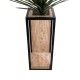 GloboStar® Artificial Garden CASSIANO 20753 Επιδαπέδιο Μεταλλικό Τσιμεντένιο Κασπώ Γλάστρα - Flower Pot Καφέ με Μαύρο Μ36 x Π36 x Υ90cm GloboStar® Artificial Garden CASSIANO 20753 Επιδαπέδιο Μεταλλικό Τσιμεντένιο Κασπώ Γλάστρα - Flower Pot Καφέ με Μαύρο Μ36 x Π36 x Υ90cm