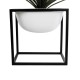 GloboStar® Artificial Garden FIORI 20754 Επιδαπέδιο Μεταλλικό Τσιμεντένιο Κασπώ Γλάστρα - Flower Pot Λευκό με Μαύρο Μ60 x Π40 x Υ60cm GloboStar® Artificial Garden FIORI 20754 Επιδαπέδιο Μεταλλικό Τσιμεντένιο Κασπώ Γλάστρα - Flower Pot Λευκό με Μαύρο Μ60 x Π40 x Υ60cm