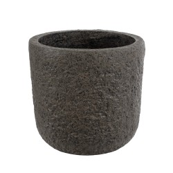 GloboStar® Artificial Garden LUCCA 20755 Επιδαπέδιο Πολυεστερικό Τσιμεντένιο Κασπώ Γλάστρα - Flower Pot Καφέ Φ25 x Υ23cm GloboStar® Artificial Garden LUCCA 20755 Επιδαπέδιο Πολυεστερικό Τσιμεντένιο Κασπώ Γλάστρα - Flower Pot Καφέ Φ25 x Υ23cm