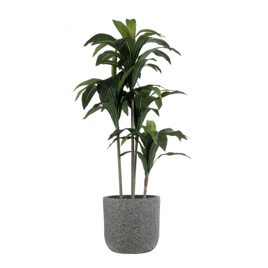 GloboStar® Artificial Garden ERICE 20758 Επιδαπέδιο Πολυεστερικό Τσιμεντένιο Κασπώ Γλάστρα - Flower Pot Γκρι Φ31 x Υ28cm GloboStar® Artificial Garden ERICE 20758 Επιδαπέδιο Πολυεστερικό Τσιμεντένιο Κασπώ Γλάστρα - Flower Pot Γκρι Φ31 x Υ28cm