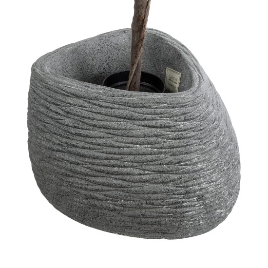 GloboStar® Artificial Garden RONDA 20759 Επιδαπέδιο Πολυεστερικό Τσιμεντένιο Κασπώ Γλάστρα - Flower Pot Γκρι Μ63 x Π41 x Υ47cm GloboStar® Artificial Garden RONDA 20759 Επιδαπέδιο Πολυεστερικό Τσιμεντένιο Κασπώ Γλάστρα - Flower Pot Γκρι Μ63 x Π41 x Υ47cm