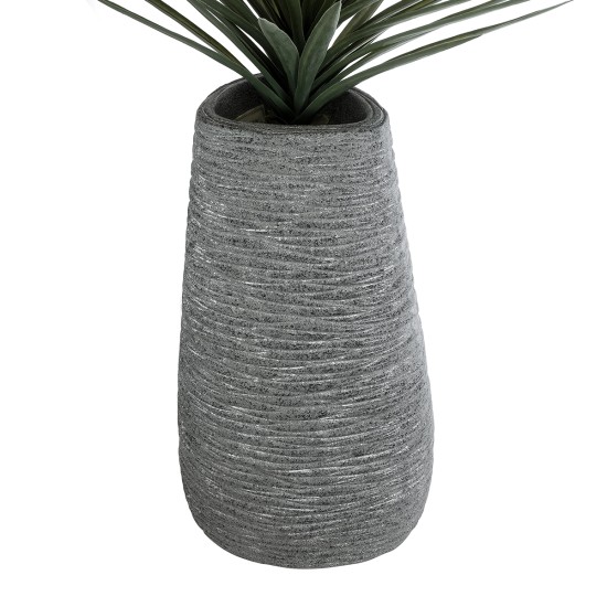GloboStar® Artificial Garden RONDA 20760 Επιδαπέδιο Πολυεστερικό Τσιμεντένιο Κασπώ Γλάστρα - Flower Pot Γκρι Μ54 x Π48 x Υ104cm GloboStar® Artificial Garden RONDA 20760 Επιδαπέδιο Πολυεστερικό Τσιμεντένιο Κασπώ Γλάστρα - Flower Pot Γκρι Μ54 x Π48 x Υ104cm