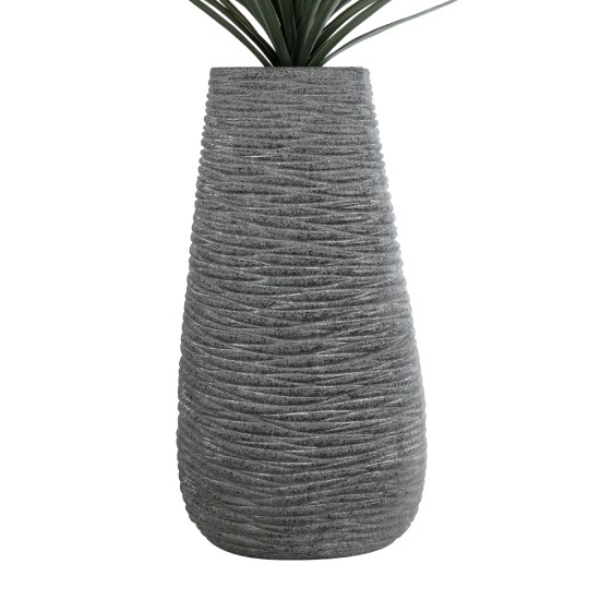 GloboStar® Artificial Garden RONDA 20760 Επιδαπέδιο Πολυεστερικό Τσιμεντένιο Κασπώ Γλάστρα - Flower Pot Γκρι Μ54 x Π48 x Υ104cm GloboStar® Artificial Garden RONDA 20760 Επιδαπέδιο Πολυεστερικό Τσιμεντένιο Κασπώ Γλάστρα - Flower Pot Γκρι Μ54 x Π48 x Υ104cm