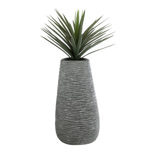GloboStar® Artificial Garden RONDA 20760 Επιδαπέδιο Πολυεστερικό Τσιμεντένιο Κασπώ Γλάστρα - Flower Pot Γκρι Μ54 x Π48 x Υ104cm GloboStar® Artificial Garden RONDA 20760 Επιδαπέδιο Πολυεστερικό Τσιμεντένιο Κασπώ Γλάστρα - Flower Pot Γκρι Μ54 x Π48 x Υ104cm