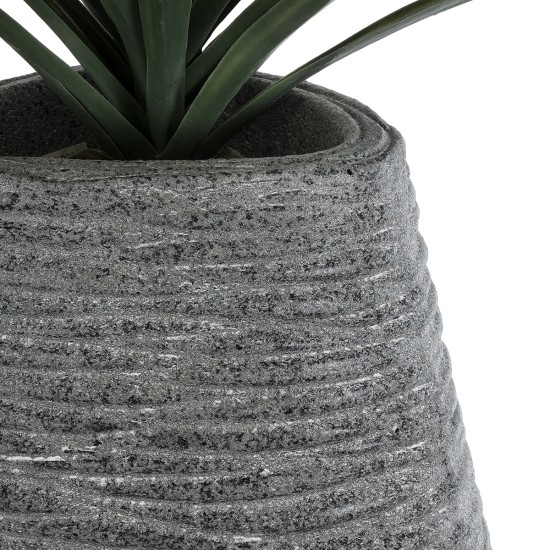 GloboStar® Artificial Garden RONDA 20760 Επιδαπέδιο Πολυεστερικό Τσιμεντένιο Κασπώ Γλάστρα - Flower Pot Γκρι Μ54 x Π48 x Υ104cm GloboStar® Artificial Garden RONDA 20760 Επιδαπέδιο Πολυεστερικό Τσιμεντένιο Κασπώ Γλάστρα - Flower Pot Γκρι Μ54 x Π48 x Υ104cm