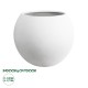 GloboStar® Artificial Garden MURANO 20766 Επιδαπέδιο Πολυεστερικό Τσιμεντένιο Κασπώ Γλάστρα - Flower Pot Λευκό Φ90 x Υ70cm GloboStar® Artificial Garden MURANO 20766 Επιδαπέδιο Πολυεστερικό Τσιμεντένιο Κασπώ Γλάστρα - Flower Pot Λευκό Φ90 x Υ70cm