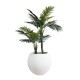 GloboStar® Artificial Garden MURANO 20766 Επιδαπέδιο Πολυεστερικό Τσιμεντένιο Κασπώ Γλάστρα - Flower Pot Λευκό Φ90 x Υ70cm GloboStar® Artificial Garden MURANO 20766 Επιδαπέδιο Πολυεστερικό Τσιμεντένιο Κασπώ Γλάστρα - Flower Pot Λευκό Φ90 x Υ70cm