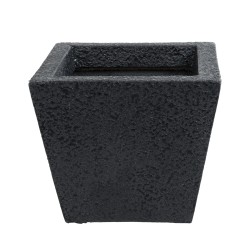 GloboStar® Artificial Garden KARRASPIO 20770 Επιδαπέδιο Πολυεστερικό Τσιμεντένιο Κασπώ Γλάστρα - Flower Pot Μαύρο Μ34 x Π34 x Υ30cm GloboStar® Artificial Garden KARRASPIO 20770 Επιδαπέδιο Πολυεστερικό Τσιμεντένιο Κασπώ Γλάστρα - Flower Pot Μαύρο Μ34 x Π34 x Υ30cm
