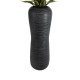 GloboStar® Artificial Garden BARRIO 20772 Επιδαπέδιο Πολυεστερικό Τσιμεντένιο Κασπώ Γλάστρα - Flower Pot Μαύρο Φ40 x Υ122cm GloboStar® Artificial Garden BARRIO 20772 Επιδαπέδιο Πολυεστερικό Τσιμεντένιο Κασπώ Γλάστρα - Flower Pot Μαύρο Φ40 x Υ122cm