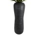 GloboStar® Artificial Garden BARRIO 20772 Επιδαπέδιο Πολυεστερικό Τσιμεντένιο Κασπώ Γλάστρα - Flower Pot Μαύρο Φ40 x Υ122cm GloboStar® Artificial Garden BARRIO 20772 Επιδαπέδιο Πολυεστερικό Τσιμεντένιο Κασπώ Γλάστρα - Flower Pot Μαύρο Φ40 x Υ122cm