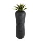 GloboStar® Artificial Garden BARRIO 20772 Επιδαπέδιο Πολυεστερικό Τσιμεντένιο Κασπώ Γλάστρα - Flower Pot Μαύρο Φ40 x Υ122cm GloboStar® Artificial Garden BARRIO 20772 Επιδαπέδιο Πολυεστερικό Τσιμεντένιο Κασπώ Γλάστρα - Flower Pot Μαύρο Φ40 x Υ122cm