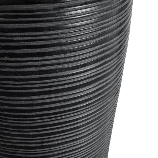 GloboStar® Artificial Garden BARRIO 20772 Επιδαπέδιο Πολυεστερικό Τσιμεντένιο Κασπώ Γλάστρα - Flower Pot Μαύρο Φ40 x Υ122cm GloboStar® Artificial Garden BARRIO 20772 Επιδαπέδιο Πολυεστερικό Τσιμεντένιο Κασπώ Γλάστρα - Flower Pot Μαύρο Φ40 x Υ122cm