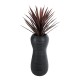 GloboStar® Artificial Garden BARRIO 20773 Επιδαπέδιο Πολυεστερικό Τσιμεντένιο Κασπώ Γλάστρα - Flower Pot Μαύρο Φ40 x Υ93cm GloboStar® Artificial Garden BARRIO 20773 Επιδαπέδιο Πολυεστερικό Τσιμεντένιο Κασπώ Γλάστρα - Flower Pot Μαύρο Φ40 x Υ93cm