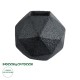 GloboStar® Artificial Garden CARNABY 20780 Επιδαπέδιο Πολυεστερικό Τσιμεντένιο Κασπώ Γλάστρα - Flower Pot Μαύρο Μ30 x Π30 x Υ30cm GloboStar® Artificial Garden CARNABY 20780 Επιδαπέδιο Πολυεστερικό Τσιμεντένιο Κασπώ Γλάστρα - Flower Pot Μαύρο Μ30 x Π30 x Υ30cm