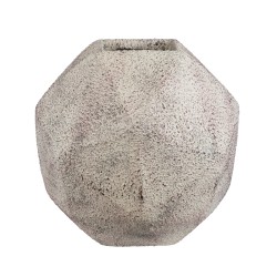 GloboStar® Artificial Garden BOROUGH 20781 Επιδαπέδιο Πολυεστερικό Τσιμεντένιο Κασπώ Γλάστρα - Flower Pot Λευκό με Μπεζ Μ38 x Π38 x Υ38cm GloboStar® Artificial Garden BOROUGH 20781 Επιδαπέδιο Πολυεστερικό Τσιμεντένιο Κασπώ Γλάστρα - Flower Pot Λευκό με Μπεζ Μ38 x Π38 x Υ38cm