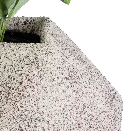 GloboStar® Artificial Garden BOROUGH 20781 Επιδαπέδιο Πολυεστερικό Τσιμεντένιο Κασπώ Γλάστρα - Flower Pot Λευκό με Μπεζ Μ38 x Π38 x Υ38cm GloboStar® Artificial Garden BOROUGH 20781 Επιδαπέδιο Πολυεστερικό Τσιμεντένιο Κασπώ Γλάστρα - Flower Pot Λευκό με Μπεζ Μ38 x Π38 x Υ38cm