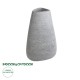 GloboStar® Artificial Garden OXFORD 20796 Επιδαπέδιο Πολυεστερικό Τσιμεντένιο Κασπώ Γλάστρα - Flower Pot Γκρι Μ45 x Π40 x Υ72cm