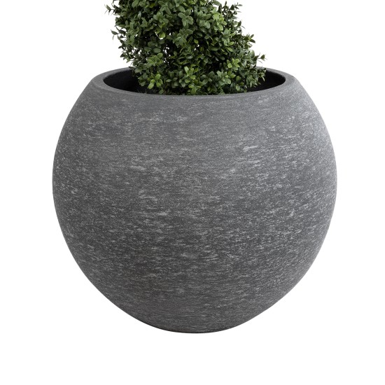 GloboStar® Artificial Garden COLUMBIA 20798 Επιδαπέδιο Πολυεστερικό Τσιμεντένιο Κασπώ Γλάστρα - Flower Pot Γκρι Φ60 x Υ51cm GloboStar® Artificial Garden COLUMBIA 20798 Επιδαπέδιο Πολυεστερικό Τσιμεντένιο Κασπώ Γλάστρα - Flower Pot Γκρι Φ60 x Υ51cm