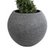 GloboStar® Artificial Garden COLUMBIA 20798 Επιδαπέδιο Πολυεστερικό Τσιμεντένιο Κασπώ Γλάστρα - Flower Pot Γκρι Φ60 x Υ51cm GloboStar® Artificial Garden COLUMBIA 20798 Επιδαπέδιο Πολυεστερικό Τσιμεντένιο Κασπώ Γλάστρα - Flower Pot Γκρι Φ60 x Υ51cm