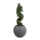 GloboStar® Artificial Garden COLUMBIA 20798 Επιδαπέδιο Πολυεστερικό Τσιμεντένιο Κασπώ Γλάστρα - Flower Pot Γκρι Φ60 x Υ51cm GloboStar® Artificial Garden COLUMBIA 20798 Επιδαπέδιο Πολυεστερικό Τσιμεντένιο Κασπώ Γλάστρα - Flower Pot Γκρι Φ60 x Υ51cm