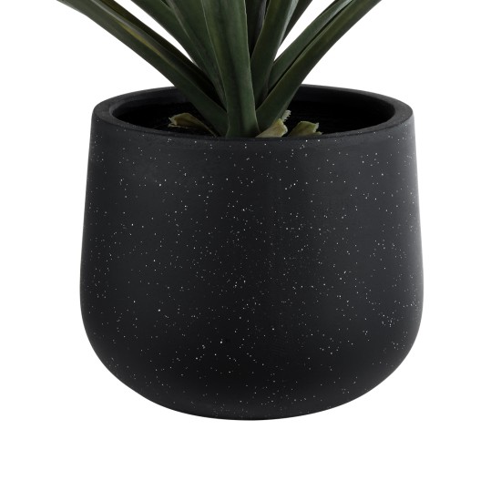 GloboStar® Artificial Garden MAYFAIR 20801 Διακοσμητικό Πολυεστερικό Τσιμεντένιο Κασπώ Γλάστρα - Flower Pot Μαύρο με Λευκές Λεπτομέριες Μ25 x Π27 x Υ30cm GloboStar® Artificial Garden MAYFAIR 20801 Διακοσμητικό Πολυεστερικό Τσιμεντένιο Κασπώ Γλάστρα - Flower Pot Μαύρο με Λευκές Λεπτομέριες Μ25 x Π27 x Υ30cm