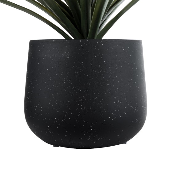 GloboStar® Artificial Garden MAYFAIR 20801 Διακοσμητικό Πολυεστερικό Τσιμεντένιο Κασπώ Γλάστρα - Flower Pot Μαύρο με Λευκές Λεπτομέριες Μ25 x Π27 x Υ30cm GloboStar® Artificial Garden MAYFAIR 20801 Διακοσμητικό Πολυεστερικό Τσιμεντένιο Κασπώ Γλάστρα - Flower Pot Μαύρο με Λευκές Λεπτομέριες Μ25 x Π27 x Υ30cm