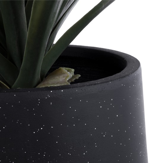 GloboStar® Artificial Garden MAYFAIR 20801 Διακοσμητικό Πολυεστερικό Τσιμεντένιο Κασπώ Γλάστρα - Flower Pot Μαύρο με Λευκές Λεπτομέριες Μ25 x Π27 x Υ30cm GloboStar® Artificial Garden MAYFAIR 20801 Διακοσμητικό Πολυεστερικό Τσιμεντένιο Κασπώ Γλάστρα - Flower Pot Μαύρο με Λευκές Λεπτομέριες Μ25 x Π27 x Υ30cm