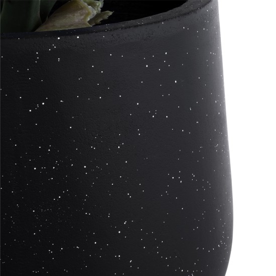 GloboStar® Artificial Garden MAYFAIR 20801 Διακοσμητικό Πολυεστερικό Τσιμεντένιο Κασπώ Γλάστρα - Flower Pot Μαύρο με Λευκές Λεπτομέριες Μ25 x Π27 x Υ30cm GloboStar® Artificial Garden MAYFAIR 20801 Διακοσμητικό Πολυεστερικό Τσιμεντένιο Κασπώ Γλάστρα - Flower Pot Μαύρο με Λευκές Λεπτομέριες Μ25 x Π27 x Υ30cm