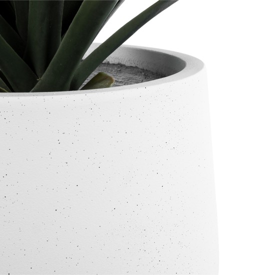GloboStar® Artificial Garden CHELSEA 20802 Διακοσμητικό Πολυεστερικό Τσιμεντένιο Κασπώ Γλάστρα - Flower Pot Λευκό με Μαύρες Λεπτομέριες Μ25 x Π27 x Υ25cm GloboStar® Artificial Garden CHELSEA 20802 Διακοσμητικό Πολυεστερικό Τσιμεντένιο Κασπώ Γλάστρα - Flower Pot Λευκό με Μαύρες Λεπτομέριες Μ25 x Π27 x Υ25cm