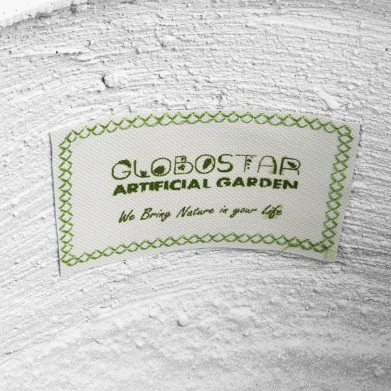 GloboStar® Artificial Garden CHELSEA 20802 Διακοσμητικό Πολυεστερικό Τσιμεντένιο Κασπώ Γλάστρα - Flower Pot Λευκό με Μαύρες Λεπτομέριες Μ25 x Π27 x Υ25cm GloboStar® Artificial Garden CHELSEA 20802 Διακοσμητικό Πολυεστερικό Τσιμεντένιο Κασπώ Γλάστρα - Flower Pot Λευκό με Μαύρες Λεπτομέριες Μ25 x Π27 x Υ25cm