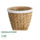 GloboStar® Artificial Garden NOTTING 20803 Διακοσμητικό Πολυεστερικό Τσιμεντένιο Κασπώ Γλάστρα - Flower Pot Μπεζ με Λευκό Φ20 x Υ16cm GloboStar® Artificial Garden NOTTING 20803 Διακοσμητικό Πολυεστερικό Τσιμεντένιο Κασπώ Γλάστρα - Flower Pot Μπεζ με Λευκό Φ20 x Υ16cm
