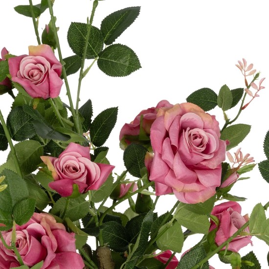 GloboStar® Artificial Garden PINK ROSES 21072 Τεχνητό Διακοσμητικό ΦυτόΤριανταφυλλιά Μ50 x Π50 x Υ90cm GloboStar® Artificial Garden PINK ROSES 21072 Τεχνητό Διακοσμητικό ΦυτόΤριανταφυλλιά Μ50 x Π50 x Υ90cm