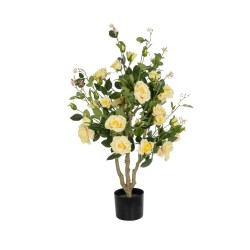 GloboStar® Artificial Garden YELLOW ROSES 21073 Τεχνητό Διακοσμητικό Φυτό Τριανταφυλλιά Μ50 x Π50 x Υ90cm GloboStar® Artificial Garden YELLOW ROSES 21073 Τεχνητό Διακοσμητικό Φυτό Τριανταφυλλιά Μ50 x Π50 x Υ90cm