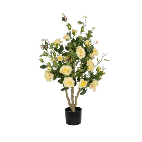 GloboStar® Artificial Garden YELLOW ROSES 21073 Τεχνητό Διακοσμητικό Φυτό Τριανταφυλλιά Μ50 x Π50 x Υ90cm GloboStar® Artificial Garden YELLOW ROSES 21073 Τεχνητό Διακοσμητικό Φυτό Τριανταφυλλιά Μ50 x Π50 x Υ90cm