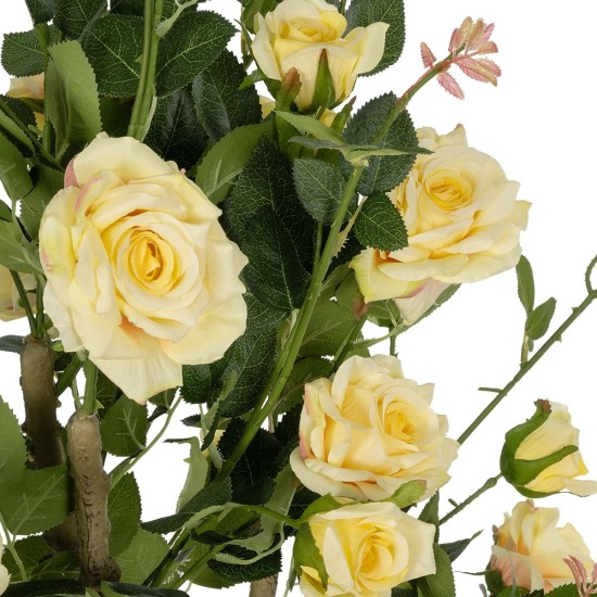 GloboStar® Artificial Garden YELLOW ROSES 21073 Τεχνητό Διακοσμητικό Φυτό Τριανταφυλλιά Μ50 x Π50 x Υ90cm GloboStar® Artificial Garden YELLOW ROSES 21073 Τεχνητό Διακοσμητικό Φυτό Τριανταφυλλιά Μ50 x Π50 x Υ90cm