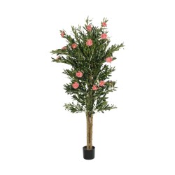 GloboStar® Artificial Garden PINK PEONY 21097 Τεχνητό Διακοσμητικό Δέντρο Παιώνια Μ80 x Π70 x Υ160cm