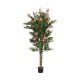 GloboStar® Artificial Garden PINK PEONY 21097 Τεχνητό Διακοσμητικό Δέντρο Παιώνια Μ80 x Π70 x Υ160cm
