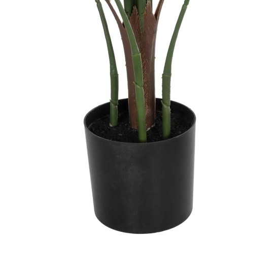 GloboStar® Artificial Garden PALM TREE 21153 Τεχνητό Διακοσμητικό Φυτό Φοίνικας Μ100 x Π50 x Υ90cm