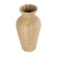 GLOBOSTAR® Artificial Garden HAVANA 21229 Διακοσμητικό Πλεκτό Βάζο - Καλάθι - Μπεζ - Π29 x M29 x Υ57cm