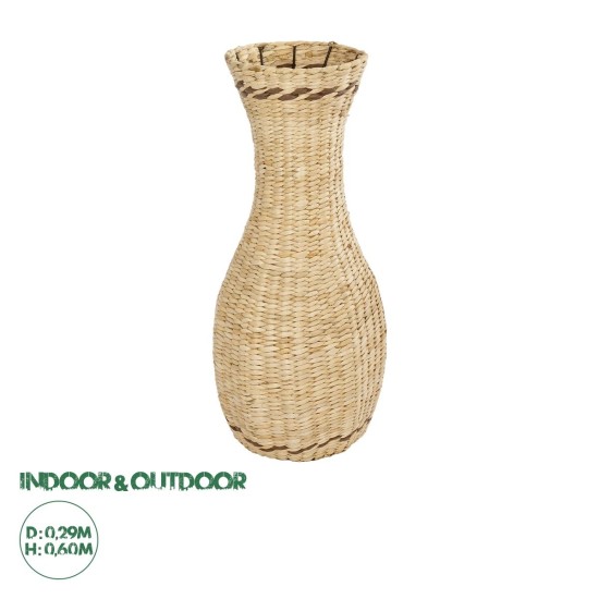GloboStar® Artificial Garden MONACO 21235 Διακοσμητικό Πλεκτό Βάζο - Καλάθι - Μπεζ - Μ29 x Π29 x Υ60cm GloboStar® Artificial Garden MONACO 21235 Διακοσμητικό Πλεκτό Βάζο - Καλάθι - Μπεζ - Μ29 x Π29 x Υ60cm